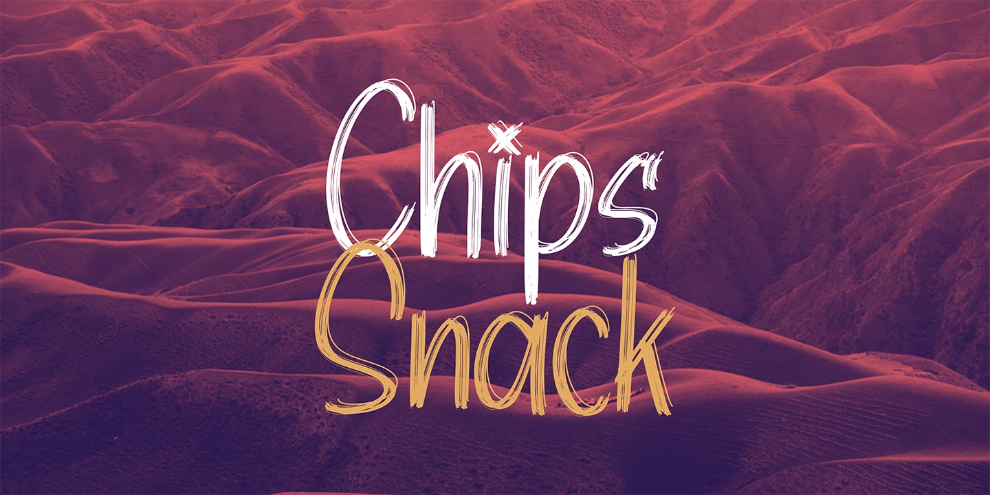 Шрифт Chips Snack